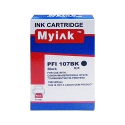 Картридж для принтера CANON PFI-107BK IPF 670/680/685/770/780/785 ч (130ml, Dye) MyInk